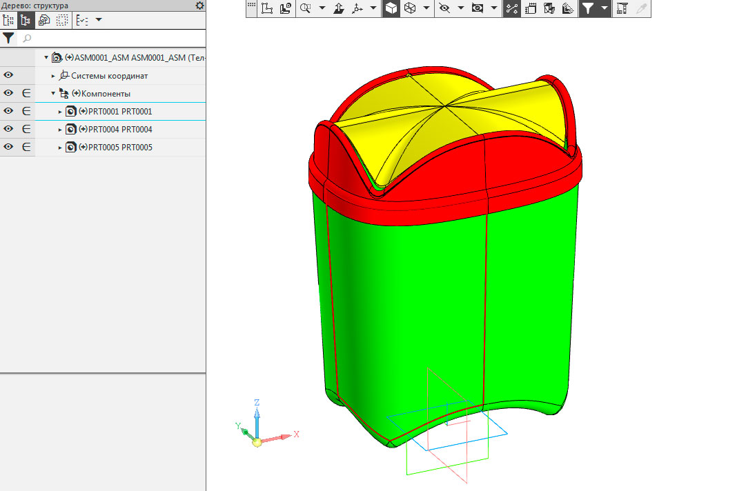 3D модель Урна бытовая