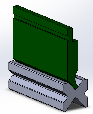 3D модель ERMAK ECO BEND. Пуансон и матрица.