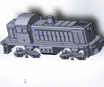 3D модель Маневровый тепловоз ТГМ4