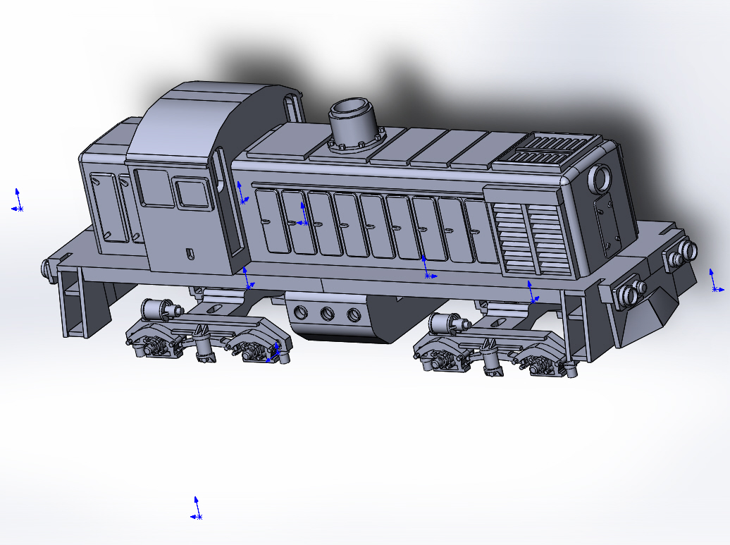 3D модель Маневровый тепловоз ТГМ4