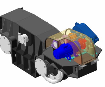 3D модель Балансирная тележка платформы, аналог тележки козлового крана