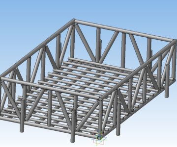 3D модель Корзина для термообработки деталей 780 х 500 мм