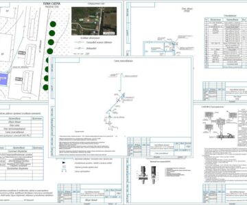 Чертеж Газоснабжение магазина