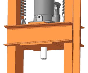 Пресс гидравлический для гаража - Чертежи, 3D Модели, Проекты, Гидравлика и пневматика