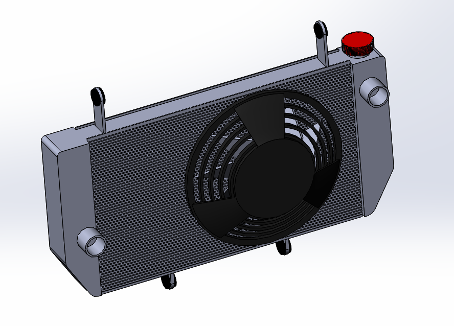 3D модель Радиатор системы охлаждения двигателя