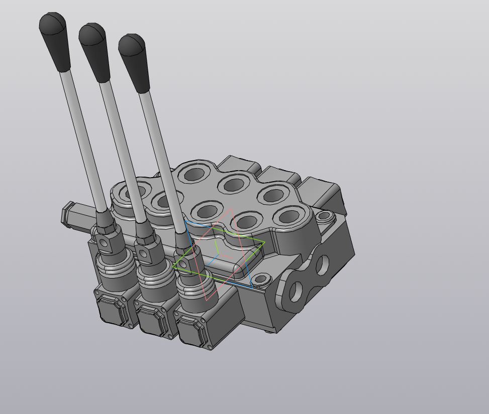 3D модель Моноблочный распределитель Walvoil SD5