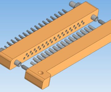 3D модель ГРПМШ-1-31ШУ2 (Вилка) и ГРПМ1-31ГО2 (Розетка)