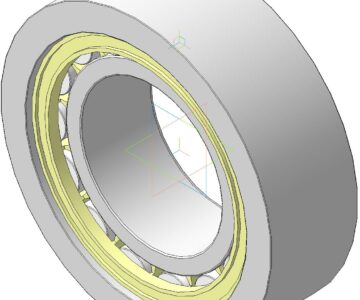 3D модель Подшипник буксовый 232000 грузового вагона