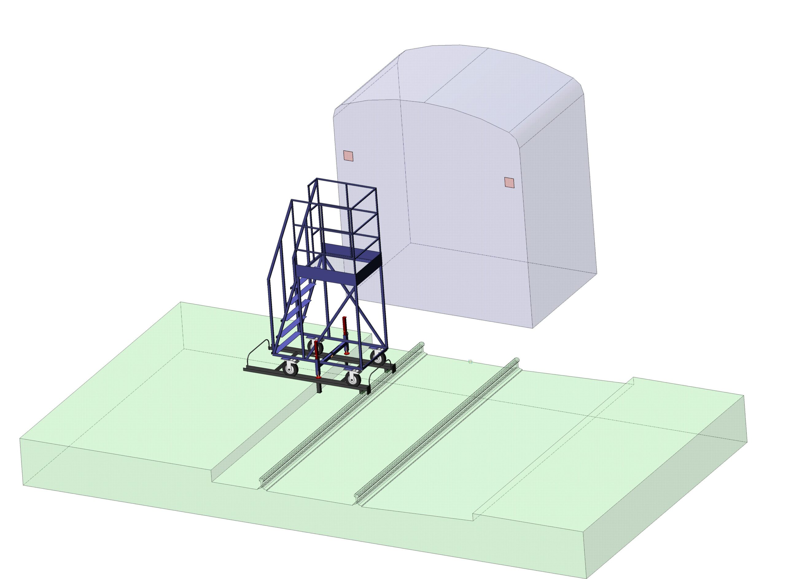 3D модель Передвижная технологическая площадка