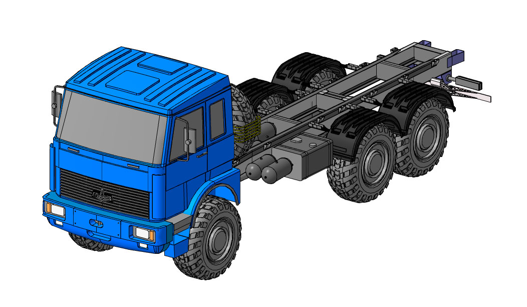 3D модель МАЗ-631705-264 3D Модель