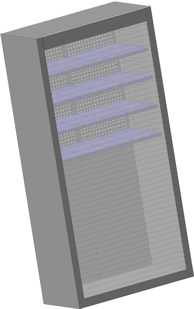 3D модель Шкаф инструментальный ролетный ШИ-104П Р