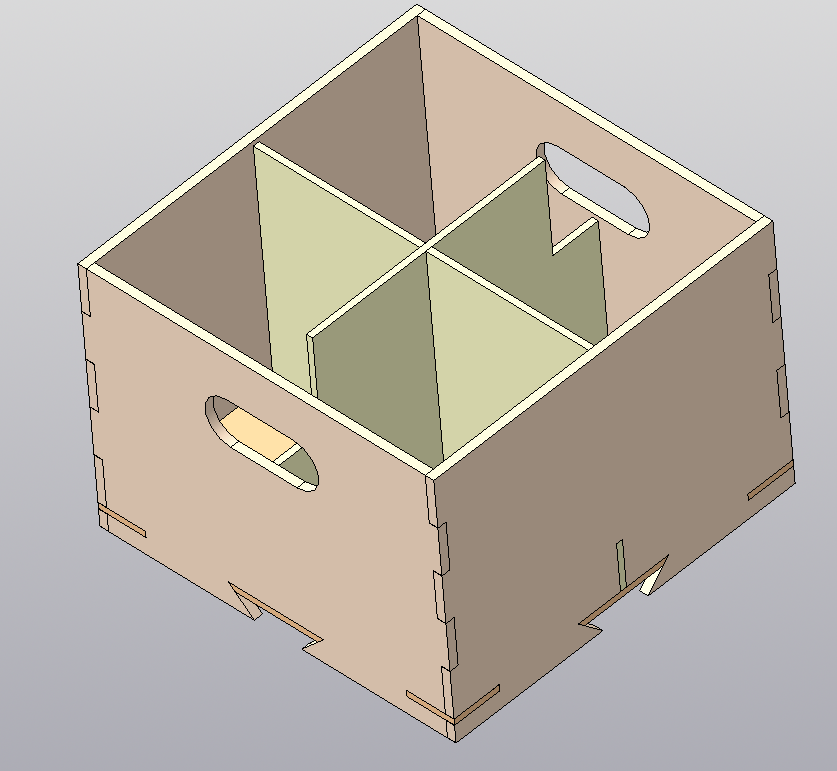 3D модель Тара межцеховая  из фанеры