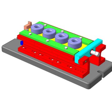 3D модель Приспособление для фрезерования полукруглого паза 10 мм.