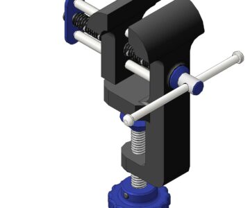 3D модель Тиски настольные для фиксирования детали