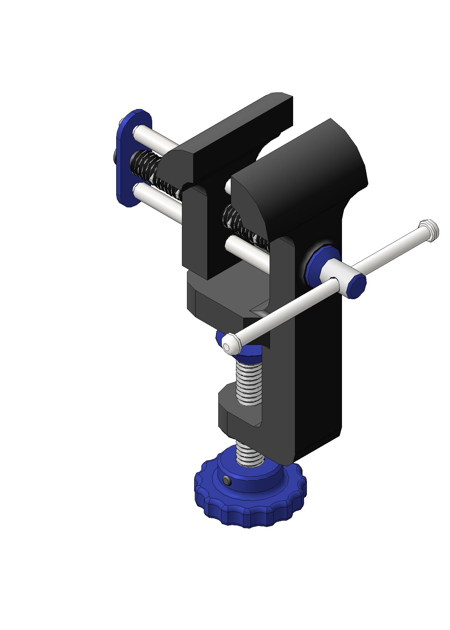 3D модель Тиски настольные для фиксирования детали