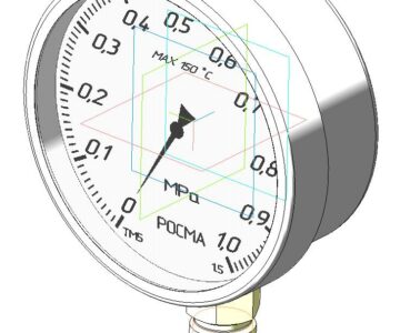 3D модель 3D Модели манометров ТМ