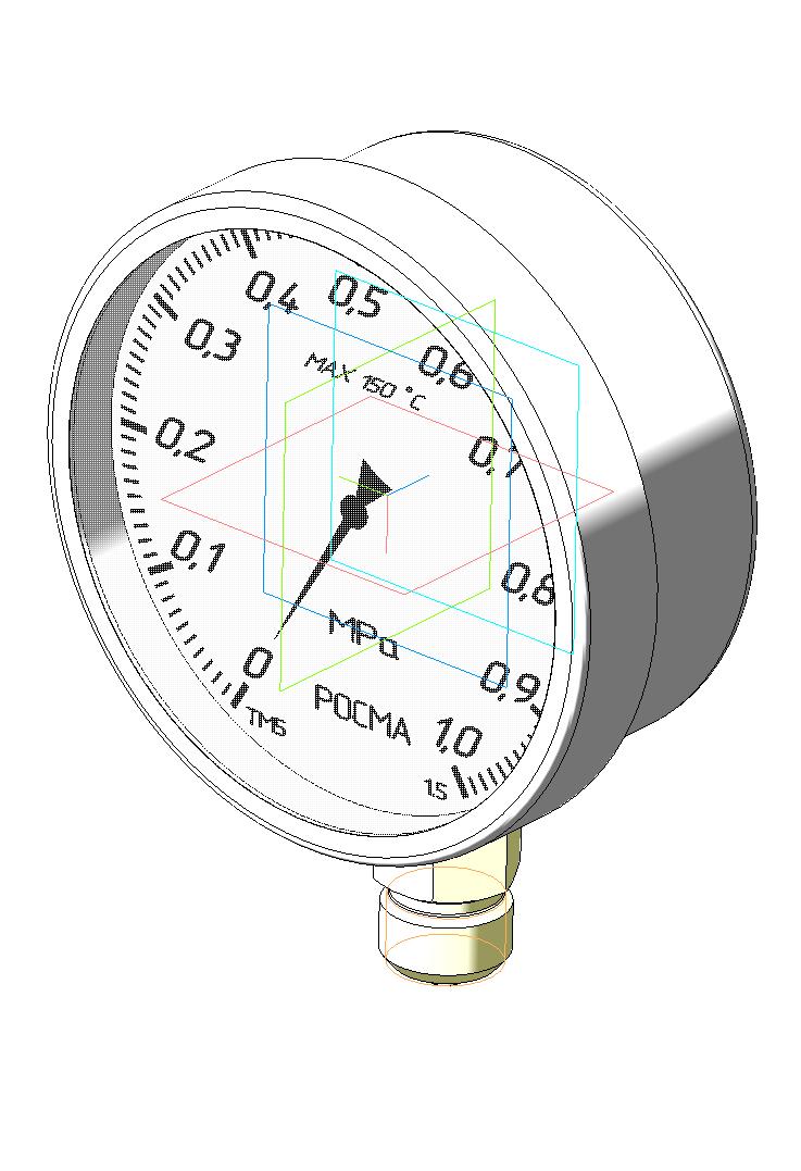 3D модель 3D Модели манометров ТМ