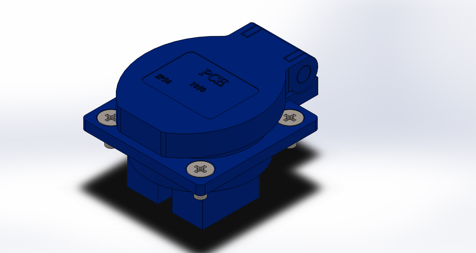 3D модель Розетка Schuko 16A 220V IP54