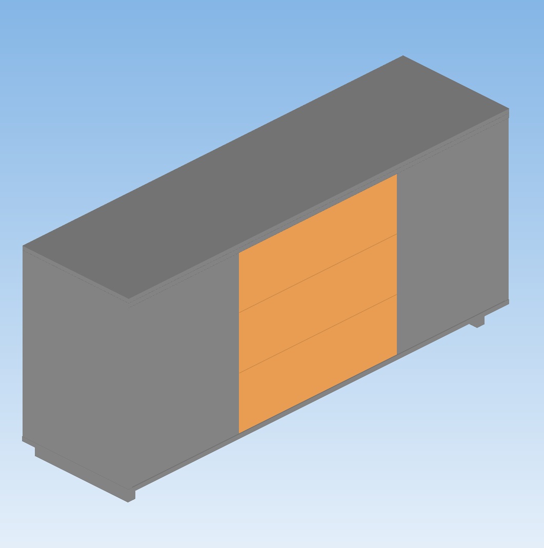 3D модель 3D модель тумбы чайной