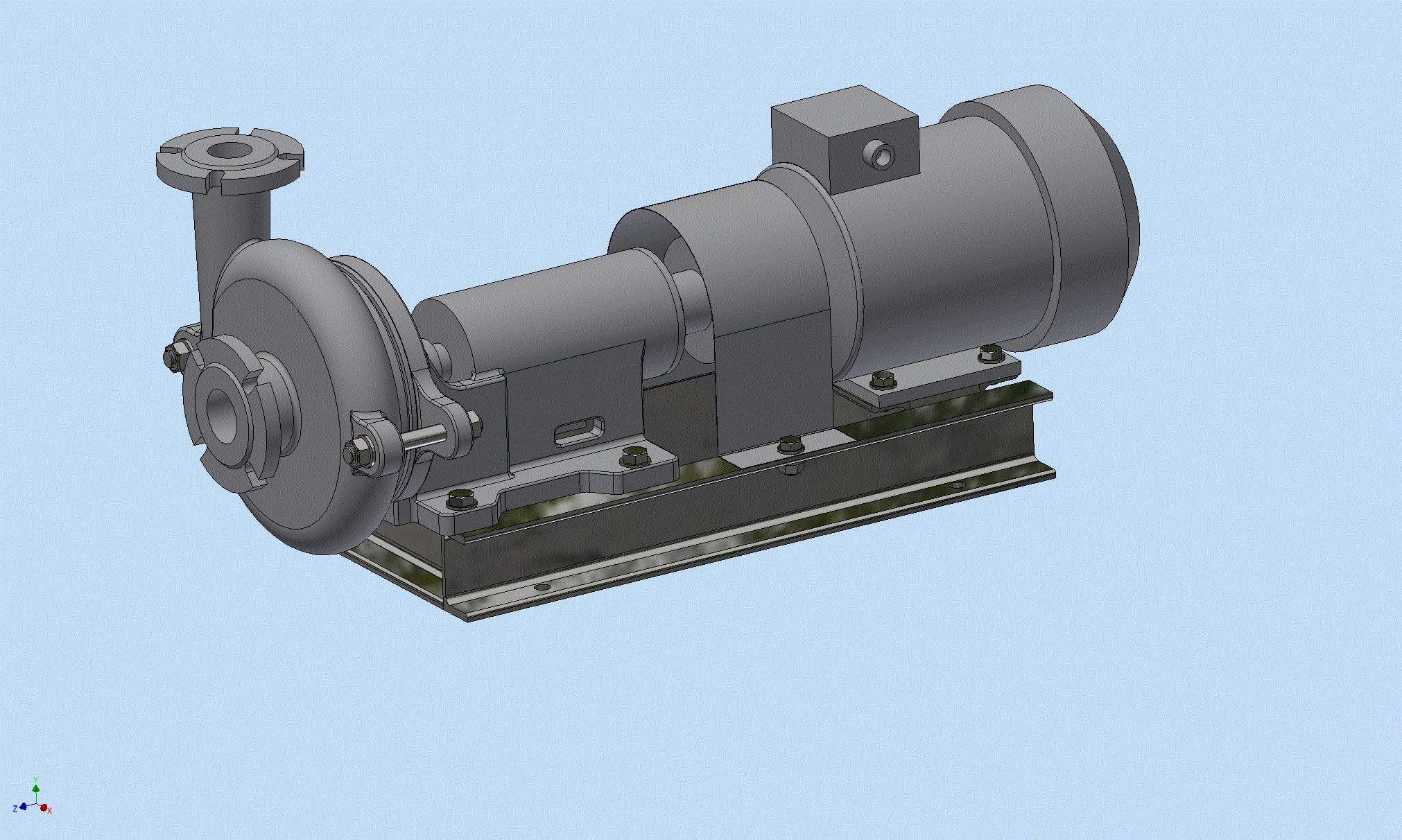 3D модель Насос П12,5/12,5-СП