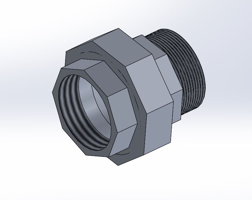 3D модель Муфта-американка ВРНР DN50 (60.3) G2