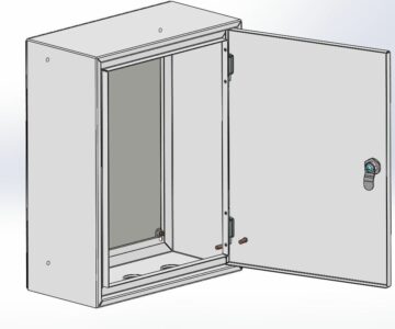 3D модель Щит с монтажной панелью 395х310х150мм ЩМП-01 IP54 ASD