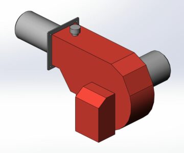 3D модель Моноблочная Горелка IBSM 300