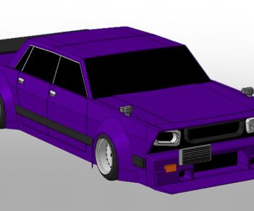 3D модель Автомобиль в стилистике bosozoku