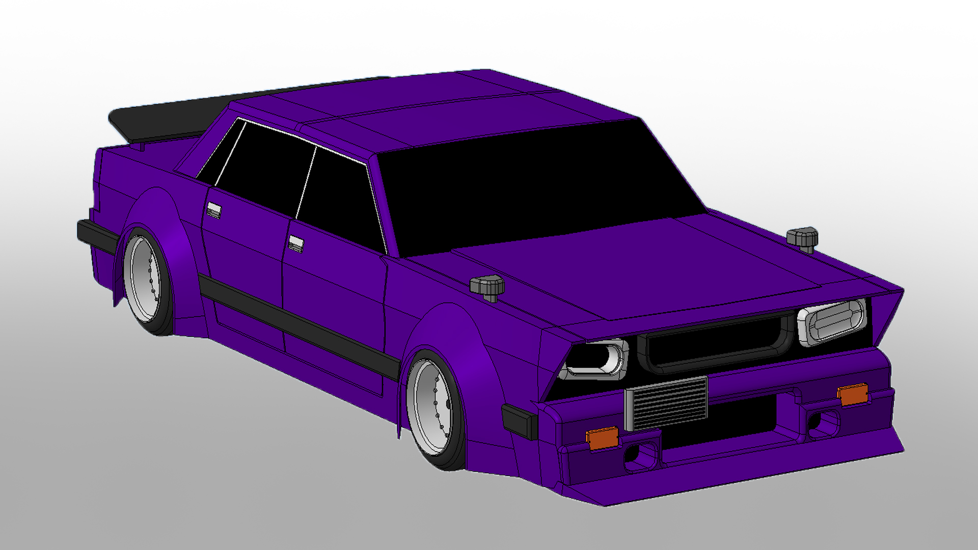 3D модель Автомобиль в стилистике bosozoku