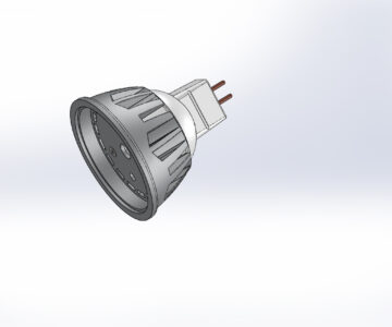 3D модель Корпус светодиодной лампочки GU-5,3 (MR-16)