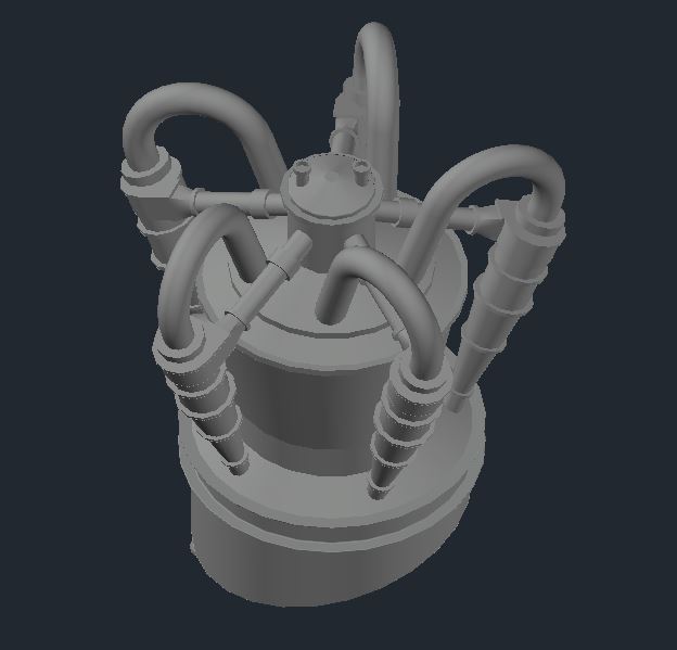 3D модель Батарея гидроциклонов Multotec D5