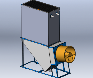 3D модель Градирня вентиляторная