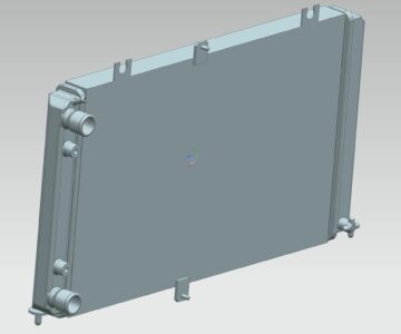 3D модель Радиатор Lada Priora
