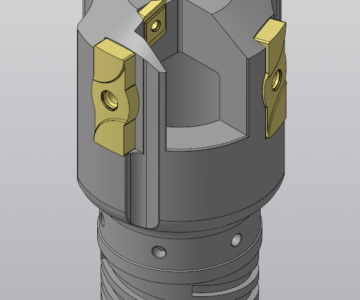 3D модель Сверло глубокого сверления sandvik coromant corodrill 800-20D65