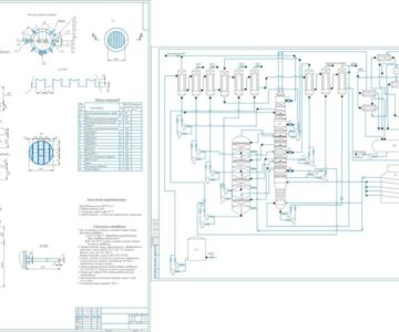 Чертеж Проект установки вакуумной дистилляции мазута