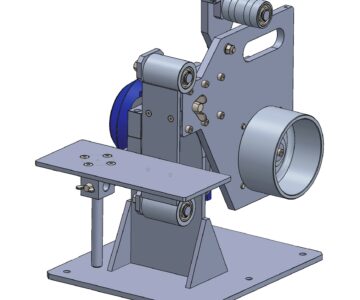 3D модель Станок шлифовальный ленточный