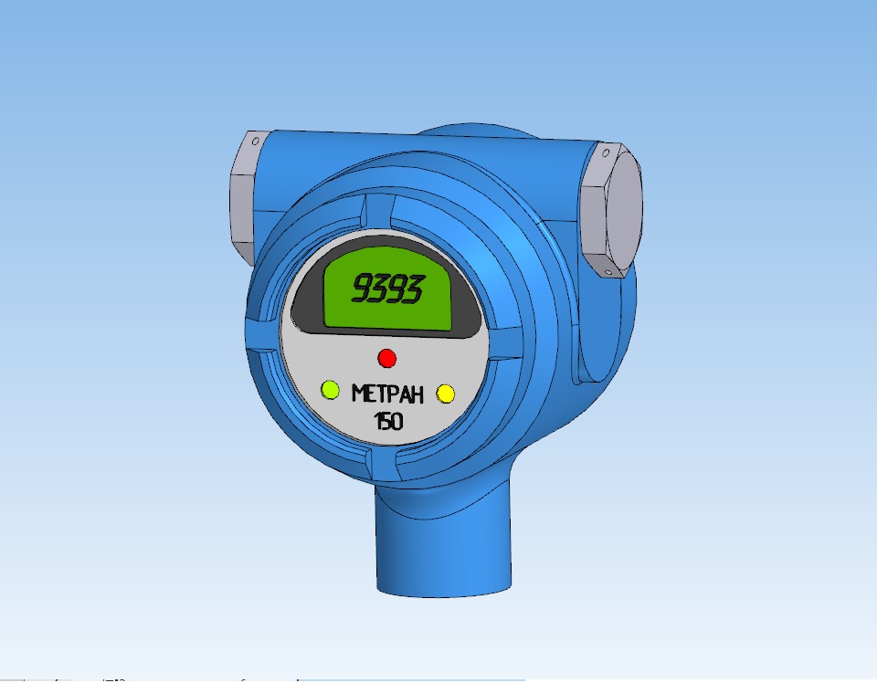 3D модель Датчик давления Метран-150