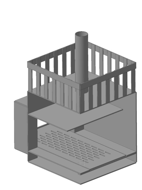 3D модель Печь для бани 870х600х600