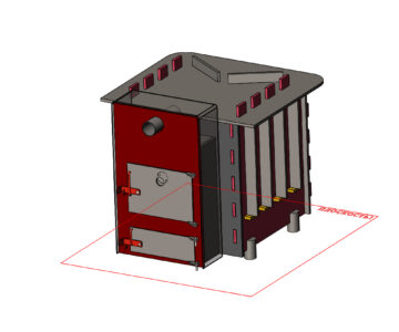 3D модель Банная печь каминка