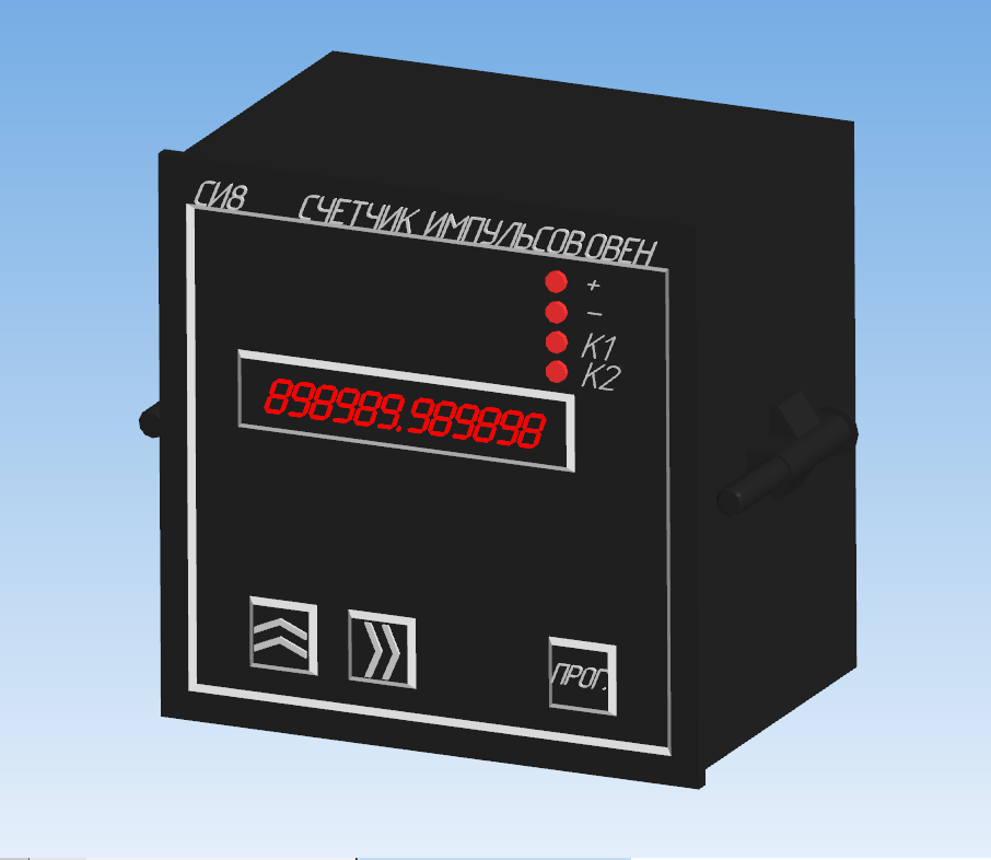 3D модель Счётчик импульсов Овен СИ8