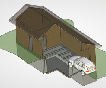 3D модель Проект гаража с погребом