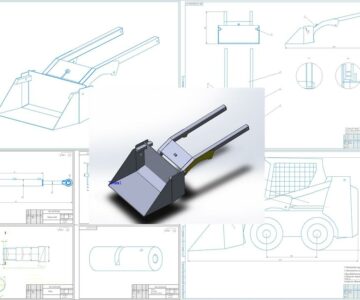 3D модель Мини погрузчик с бортовым поворотом