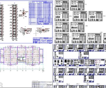 Чертеж 10-ти этажный жилой дом г.Чебоксары