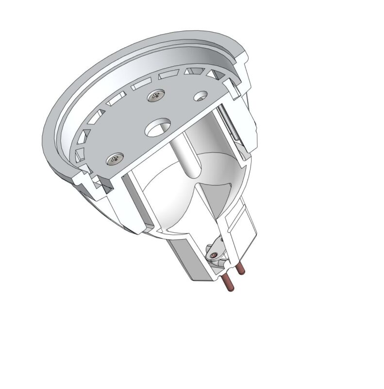 3D модель Корпус светодиодной лампочки GU-5,3 (MR-16)