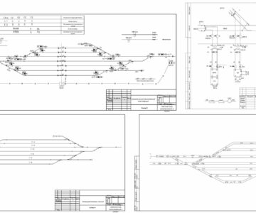 Чертеж Автоматика телемеханика и связь на железнодорожном транспорте» Однониточный план график станции