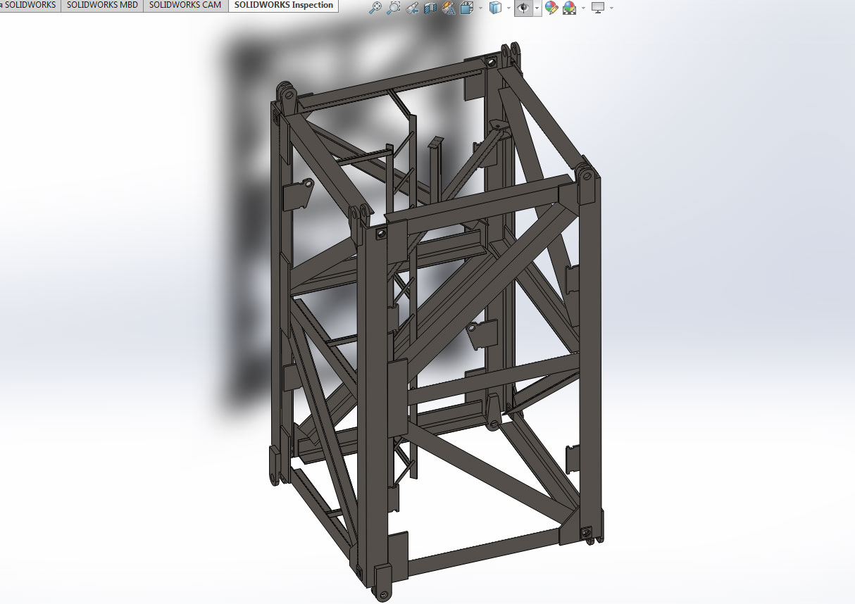 3D модель Секция башенного крана