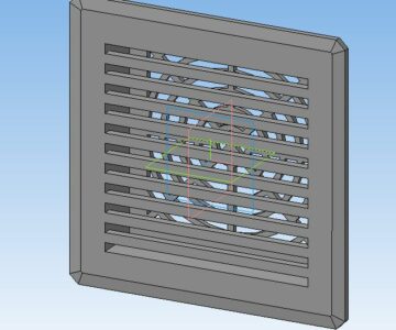 3D модель Фильтр для вентилятора (решетка) PFI1500 фирмы Plastim