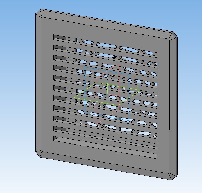 3D модель Фильтр для вентилятора (решетка) PFI1500 фирмы Plastim