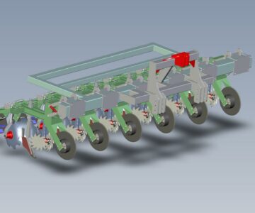 3D модель Агрегат полосовой обработки почвы Strip-till