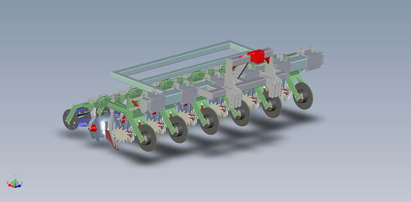 3D модель Агрегат полосовой обработки почвы Strip-till